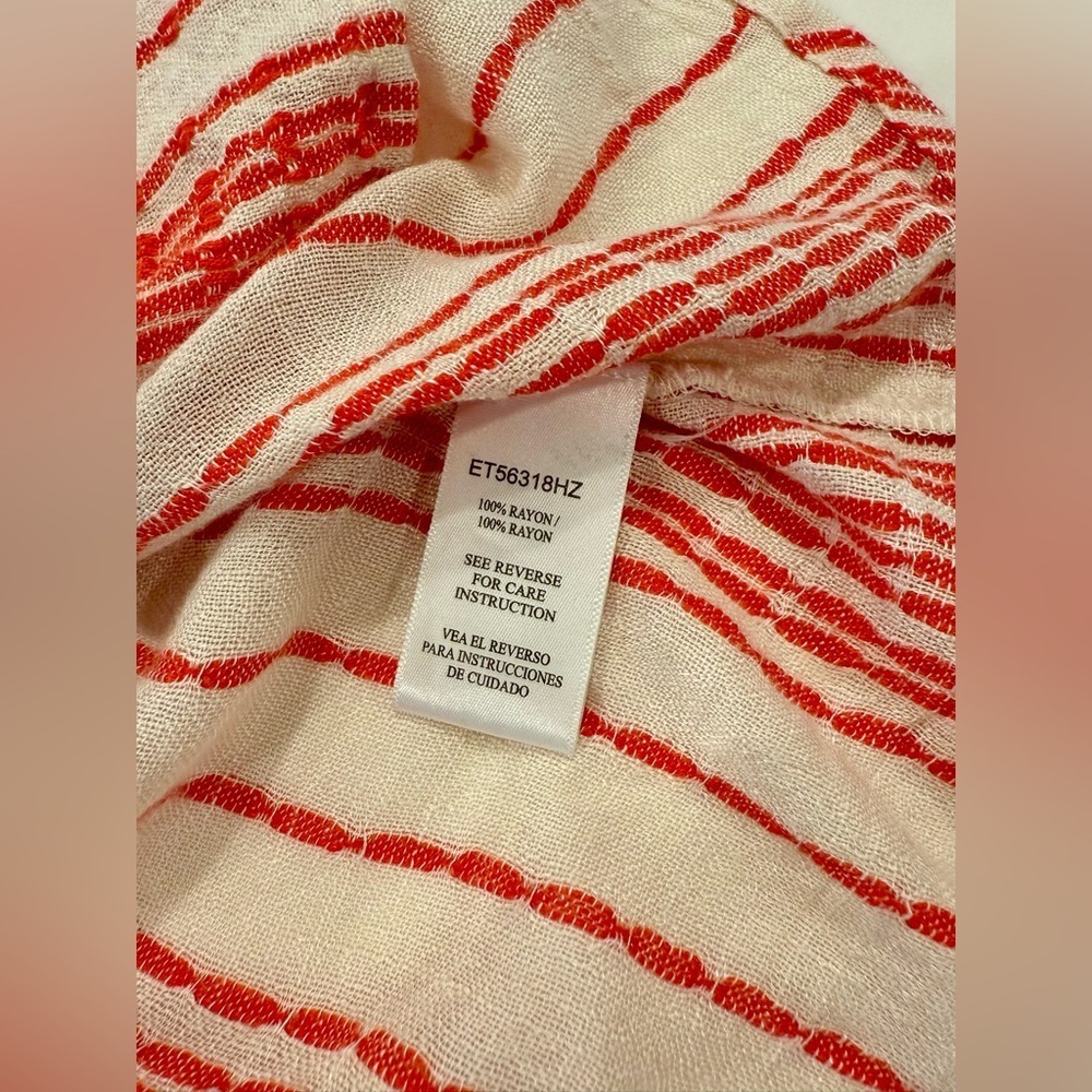 VICI En Créme Tay Striped Top in Cream Red - Picture 10 of 11